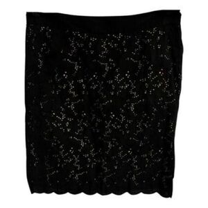 Loft Black Lace Straight Skirt. Business casual. Size 10